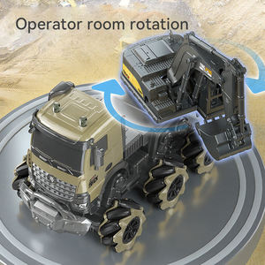 Camion de chantier multifonctionnel télécommandé pour garçons : excavatrice, grue, bétonnière, camion benne, jouet d'ingénierie mécanique - Product Image 5