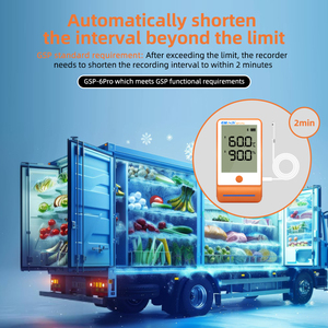 GSP-6Ppr 약국 창고 콜드 스토리지 대형 스크린 온도 및 습도 레코더 프로브 사운드 및 라이트 알람 - Product Image 6