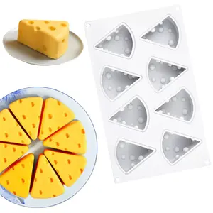 3D奶酪蜡烛模具8腔多功能蛋糕模具肥皂蜡烛慕斯奶酪制作模具