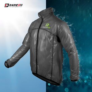 Darevie imperméable/coupe-vent extérieur imperméable manteau de <span class=keywords><strong>pluie</strong></span> <span class=keywords><strong>veste</strong></span> avec trous respirants maillots de cyclisme - Product Image 1