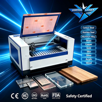 Machine laser CNC LCVTX1390 à double source lumineuse avec refroidisseur intégré pour le traitement des tôles métalliques et des matériaux publicitaires non métalliques