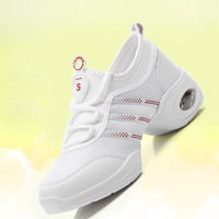 Chaussures de danse légères et antichoc, empeigne en mesh, semelle en PU avec coussin d'air, respirantes, chaussures de compétition et d'entraînement professionnelles