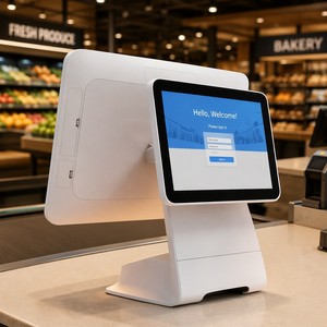 High Performance RK3568 Android POS Machine 4+64 Smart Touch Cash Register with Customer Display and WiFi for Point of sale - Product Image 1