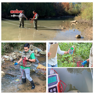 Máy đo lưu lượng kỹ thuật số cầm tay cho chất lỏng nước tùy chỉnh OEM hỗ trợ cho dòng chảy sông nước thải mở kênh vận tốc đo lường - Product Image 5