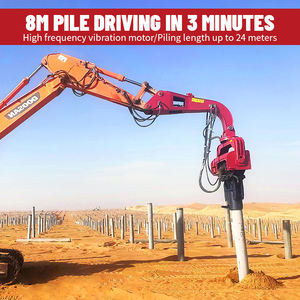 <span class=keywords><strong>Mini</strong></span> pilote de pile d'excavatrice <span class=keywords><strong>hydraulique</strong></span> 13-60 tonnes Vibro Hammer Excavator Pile Driver - Product Image 5