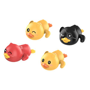 Juguete de natación de patito de plástico para niños en cadena de bolsa Opp para 5 <span class=keywords><strong>a</strong></span> 7 <span class=keywords><strong>a</strong></span>ños Juego de agua en el baño Juego de natación para niños - Product Image 1