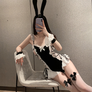 Biancheria intima <span class=keywords><strong>Sexy</strong></span> lingerie di pizzo scavato COS bunny role-playing <span class=keywords><strong>costume</strong></span> da camera da letto <span class=keywords><strong>coniglio</strong></span> GR3012 - Product Image 4