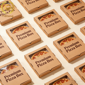 Scatole per <span class=keywords><strong>Pizza</strong></span> di Grado Alimentare all'Ingrosso, Scatole per Asporto Personalizzate, Scatole Pieghevoli in Cartone Kraft per Imballaggio Alimentare - Product Image 2
