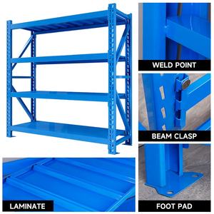 מדפי אחסון פלדה איכותיים 1000 ק\\\"ג, 5 שכבות, מתכווננים, מערכת מדפים למחסן, עמידים במיוחד, מבצע חם מהמפעל - Product Image 4