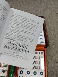 مجموعة بلاط <span class=keywords><strong>Mahjong</strong></span> من الأكريليك مع عدد لامع من الهدايا باللون الذهبي الكريستالي مجموعة <span class=keywords><strong>Mahjong</strong></span> مع حقيبة سفر - Product Image 4