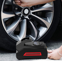 Pompe à air portable en plastique 150 PSI, mini gonfleur de pneus avec manomètre numérique et éclairage LED pour voiture, moto, vélo, ballon