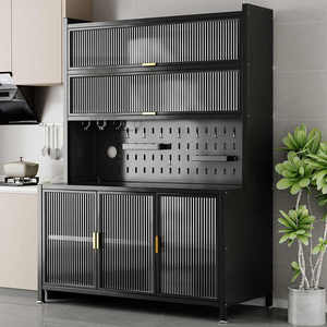 Organizzatore <span class=keywords><strong>da</strong></span> Cucina Multistrato di Grande Capacità, <span class=keywords><strong>Mobile</strong></span> Laterale <span class=keywords><strong>Moderno</strong></span> <span class=keywords><strong>per</strong></span> Bacchette, Microonde e Articoli <span class=keywords><strong>da</strong></span> Tavola - Product Image 5