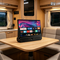 Téléviseur intelligent portable de 24 pouces, rechargeable, sans fil, alimenté par batterie, avec barre de son Hi-Fi VIDAA pour les voyages en plein air