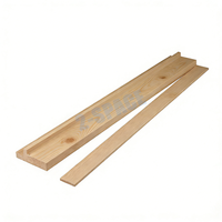 Support de Mahjong en bois MALADA 20 pouces, en bois naturel américain, avec poussoir