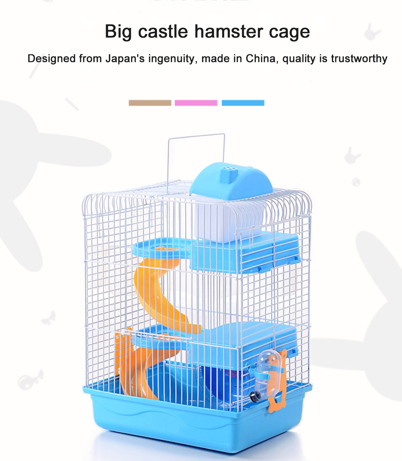 Wholesale 3-Layer Acrylic Hamster Cage – Luxury Large Hamster Play House with Custom Logo & Multi-Level Design - View 2