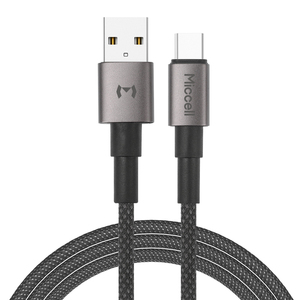Câble USB C vers USB A Miccell avec charge rapide 2.4A et design tressé, comme un câble de données durable <span class=keywords><strong>pour</strong></span> les téléphones et les montres - Product Image 1