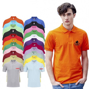 T-Shirts Custom Logo 100% Cotton T Embroidery Shirt Made Embroidered Mens Polo Shirts Coton