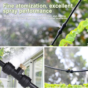Système de brumisation extérieur pour serre de jardin 32,8/49,2 pieds avec buses de brumisation, filtre à eau et adaptateur en laiton - Product Image 4