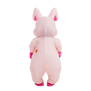 Disfraz de Conejo de Pascua para Adultos, Traje Inflable de Cuerpo Completo, Color Rosa, para Fiestas, Cosplay, Festivales y Celebraciones - Product Image 3