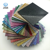 Couper à la taille coloré mince Flash irisé Pmma feuille 4ft x 8ft brillant blanc gris or paillettes feuille acrylique pour les arts