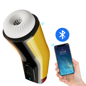Conversión de frecuencia de succión completamente automática Calefacción Pronunciación interactiva Masturbador Bluetooth para hombres Copa de avión divertida - Product Image 2