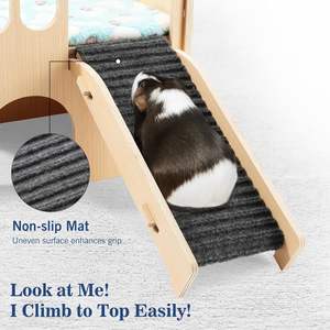 Cama Elevada para Perros, Cama Interior para Mascotas con Marco y Cojín Suave, Cama de Madera de Estilo Moderno de Mediados de Siglo para Mascotas Medianas y Grandes - Product Image 4