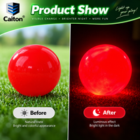 Balles de golf LED personnalisées, brillantes dans le noir, multicolores, lumineuses, pour le golf de nuit
