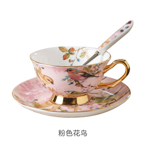 Juego de tazas de café de porcelana de hueso de lujo ligero de estilo europeo de venta directa <span class=keywords><strong>del</strong></span> fabricante - Product Image 6