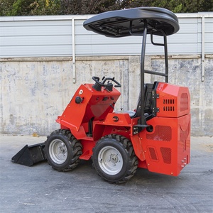 Mini Skid Steer <span class=keywords><strong>Loader</strong></span> Pequeno Máquinas Peso 1200kg Roda Tipo Carregador Preço Barato para Venda - Product Image 2