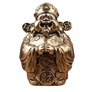Statue du dieu de la richesse en laiton, ornement pour la maison, le bureau, décoration de bureau, figurine artisanale du nouvel an chinois - Product Image 5