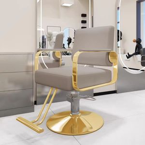Leather Ergonomic Hair Salon Barber Chairs with 360 Degree Rotation and Adjustable <b>Footrest</b>-High-End PU Leather Salon Furniture - Product Image 3
