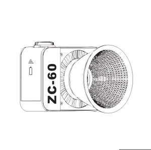 New ZC-60C 2700-7500K Cob <strong>Led</strong> Video Light 60W Handheld Studio Video <strong>Camera</strong> 12 Lighting Effects COB Pocket Fill Light for Tiktok - Product Image 1