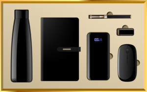 Vaso de Vacío Personalizado de Lujo con Logotipo Personalizado, Cuaderno, Bolígrafo, Memoria USB, Ratón Inalámbrico y Banco de Energía para Regalo - Product Image 4