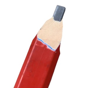 <span class=keywords><strong>Crayon</strong></span> <span class=keywords><strong>de</strong></span> <span class=keywords><strong>charpentier</strong></span>, outil <span class=keywords><strong>de</strong></span> marquage spécialisé <span class=keywords><strong>pour</strong></span> chantier, tête plate, bois noir, octogonal, carré rouge - Product Image 3