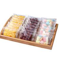 Sacs à biscuits de qualité alimentaire haute transparence, scellés au centre par thermosoudure avec encoche de déchirement dentelée pour pâtisseries