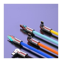 Hot 180 degrés 120W 6A câble de Charge Super rapide Type C Usb C à C câble de données en Silicone liquide à Charge rapide