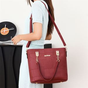 2026 Women PU Handbag Set 6pcs Waterproof Ladies Tote Bag <b>Shoulder</b> Bag Purse Set for Outdoor Travel Business - Product Image 4