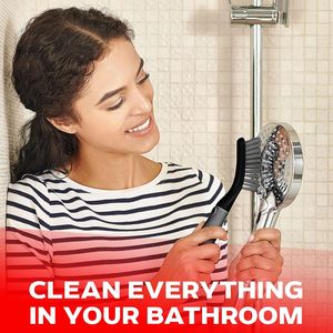 High-Class Grey Style Tpr Dustpan and <b>Brush</b> Set Dishwashing Bottle Cup Kitchen Pot Dish Floor <b>Scrub</b> Cleaning <b>Brush</b> - Product Image 5