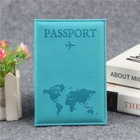 Porte-passeport en cuir PU gaufré fait main Pofeis, cadeau promotionnel pour étudiants, agence de voyage personnalisée, RFID