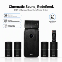 Système Home Cinéma OEM en Gros d'Usine avec Caisson de Basses Actif et Télécommande pour TV, KTV, Salon, Hôtel, Audio