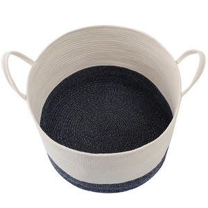 Pour <span class=keywords><strong>Amazon</strong></span> Offre Spéciale grande capacité coton corde <span class=keywords><strong>panier</strong></span> à <span class=keywords><strong>linge</strong></span> tissé bac de rangement <span class=keywords><strong>linge</strong></span> <span class=keywords><strong>sale</strong></span> <span class=keywords><strong>panier</strong></span> liquidation <span class=keywords><strong>panier</strong></span> de rangement - Product Image 1