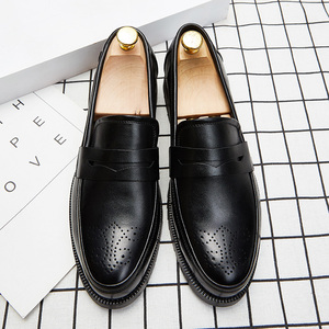 Mocasines <span class=keywords><strong>de</strong></span> Moda <span class=keywords><strong>de</strong></span> Diseño Nuevo, Color Puro, Cómodos, <span class=keywords><strong>de</strong></span> Alta Calidad, <span class=keywords><strong>Zapatos</strong></span> Oxford <span class=keywords><strong>de</strong></span> Piel Sintética Sin Cordones para <span class=keywords><strong>Hombre</strong></span> - Product Image 4