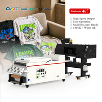 Machine d'impression textile Garros a1 dtf pour t-shirts, haute vitesse, 200 pièces pour machine à 2/4 têtes i3200, impression numérique directe sur film pour coton.