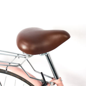 Vélo de ville rose 26 pouces pour femmes et jeunes filles, à vitesse unique, avec panier, cadre en acier au carbone, vente en gros - Product Image 3