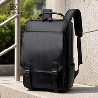 Sac à dos antivol de haute qualité pour hommes et femmes, pour ordinateur portable 15,6 pouces, travail, bureau, tissu PU durable, sac à dos de voyage