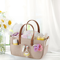 Organisateur de couches en feutre très populaire, bac de rangement personnalisé pour chambre de bébé et sac de transport pour couches et lingettes pour bébé