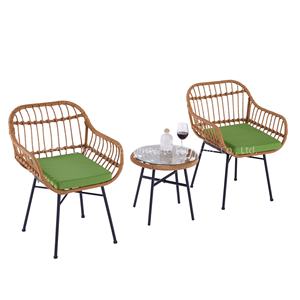 Ensembles <span class=keywords><strong>de</strong></span> <span class=keywords><strong>jardin</strong></span> modernes Chaises en rotin d'extérieur pour table <span class=keywords><strong>Chaise</strong></span> empilable Meubles <span class=keywords><strong>de</strong></span> <span class=keywords><strong>jardin</strong></span> d'extérieur Noir et blanc - Product Image 3