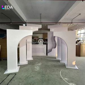 Arco de Acrílico Blanco Roto Moderno para Decoración de Bodas, Cumpleaños y Eventos, LEDA, Gran Venta - Product Image 2