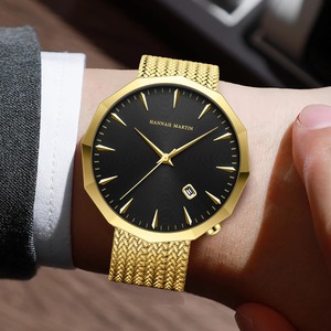 Montres de luxe étanches en acier inoxydable, décontractées et habillées, pour hommes, mouvement à quartz japonais - Product Image 6