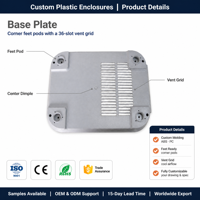 Boîtier de moulage par injection plastique personnalisé, coque ABS PC pour chargeur, boîtier ouvert pour électronique OEM ODM